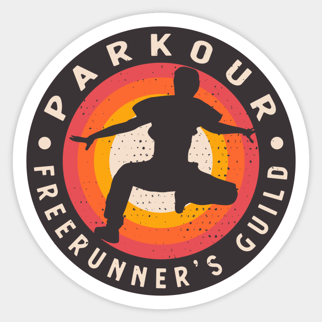 Parkour Freerunner's Guild Freerunning Sticker by Foxxy Merch